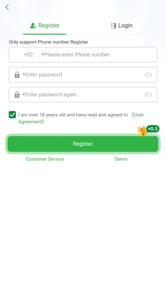 Me5 Game registration process