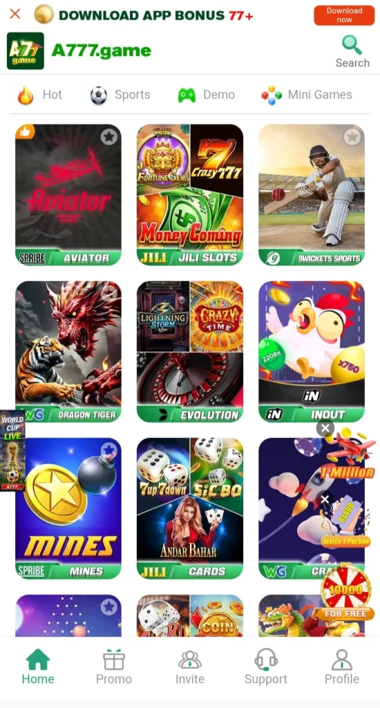 A777 game app